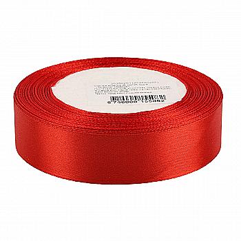 Стрічка атласна 25 мм*25 ярдів "Червона", 25250261 Стрічка атласна 25 мм*25 ярдів "Червона", 25250261
