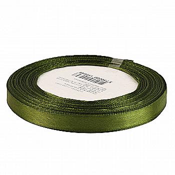 Стрічка атласна 10 мм*25 ярдів "Зелений", 10251081 Стрічка атласна 10 мм*25 ярдів "Зелений", 10251081