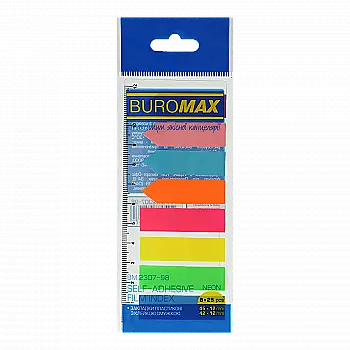 Закладка 25 арк х 8 кольорів, асорті "Neon" BM.2307-98