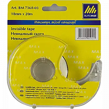 Скотч 18*20 в диспенсере (невидимый) BM.7360-03 Скотч 18*20 в диспенсере (невидимый) BM.7360-03