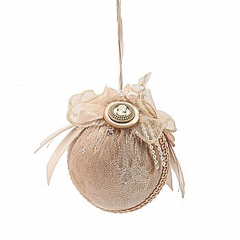 Игрушка новогодняя Скарлет, Шар, 8 см, 401 Игрушка новогодняя Скарлет, Шар, 8 см, 401