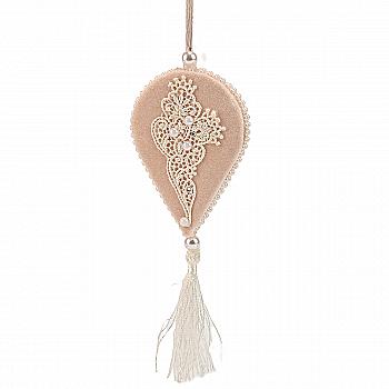 Игрушка новогодняя Флориаль, Капля пудра, 508