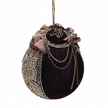 Игрушка новогодняя Венеция, Шар, 10 см, 1102