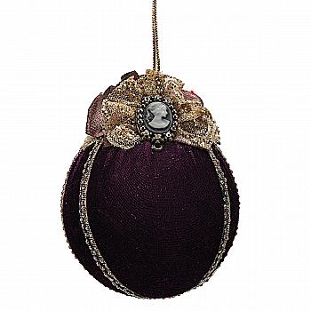 Игрушка новогодняя Венеция, Шар, 8 см, 1101