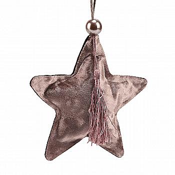 Игрушка новогодняя Текстиль, Звезда 15 см, 1310