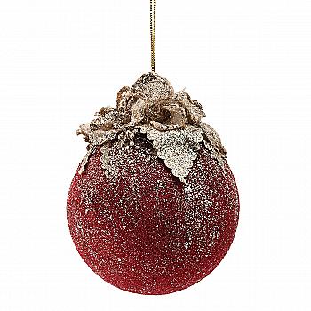 Іграшка новорічна Бургунд, Кулька, 10 см, 1902 Іграшка новорічна Бургунд, Кулька, 10 см, 1902