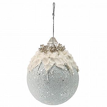 Игрушка новогодняя Эльза, Шарик, 10 см, 1502