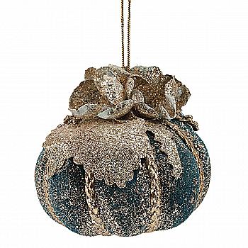 Новогодняя игрушка Ниагара, Тыквенная, 10 см, 1803