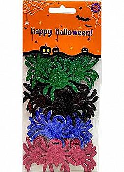 Наліпки з блискітками "Павуки" 19см*8,5см, ХН-56 Наліпки з блискітками "Павуки" 19см*8,5см, ХН-56