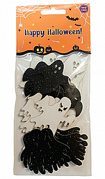 Наліпки з блискітками "Привиди" 19см*8,5см, ХН-55 Наліпки з блискітками "Привиди" 19см*8,5см, ХН-55