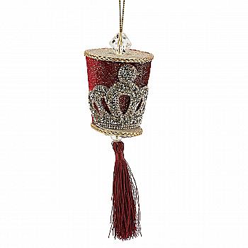 Іграшка новорічна Бургунд, Ківер гусарський, 10 см, 1908 Іграшка новорічна Бургунд, Ківер гусарський, 10 см, 1908