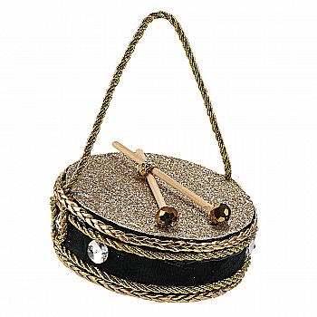 Игрушка новогодняя Изумруд "Барабан" микс 10 см, 2210