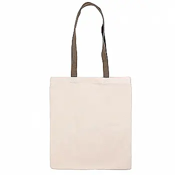 Сумка из хлопка 38*42 см, ручка хаки 70 см, неотбеленный хлопок 220 г/м2, ROSA Talent