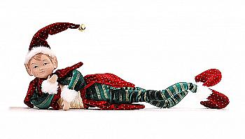 Прикраса сувенірна, декоративна "Карнавальний ельф зелений з довгими ногами" 48 см, 16529, ТМ "A&G" Прикраса сувенірна, декоративна "Карнавальний ельф зелений з довгими ногами" 48 см, 16529, ТМ "A&G"