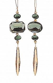 Прикраса сувенірна, декоративна "Оливково -зелений та золотий кристал" 18 см, 15187, (2 види в асорт.),ТМ "A&G" Прикраса сувенірна, декоративна "Оливково -зелений та золотий кристал" 18 см, 15187, (2 види в асорт.),ТМ "A&G"