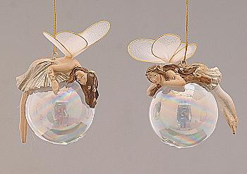 Прикраса сувенірна, декоративна "Казкова куля" 10 см, 25703, (2 види в асорт.), ТМ "A&G"