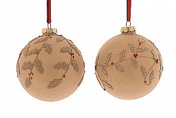 Прикраса сувенірна, декоративна "Куля з орнаментом" 12 см, 22716, (2 види в асорт.), ТМ "A&G"