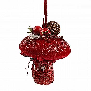 Игрушка новогодняя Рождество, Грибочек, 105