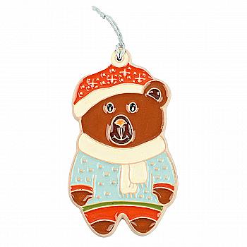 Заготівка керамічна Ведмедик новорічний