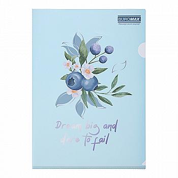 Папка-кутик А4 Arabeski, матовий напівпрозорий пластик, чароїт, BM.3854-52