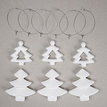 Пінопластові заготовки SANTI "Набір Ялинок" 6 шт./уп., 7,5 см, 10 см, 743165