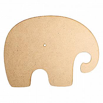 Заготівка дерев`яна Годинник "Слоник" 330*250*3 мм, ЧC15