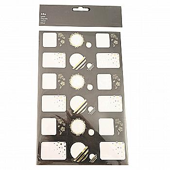 Наклейки новогодние на листе, 20 шт., PPN500120