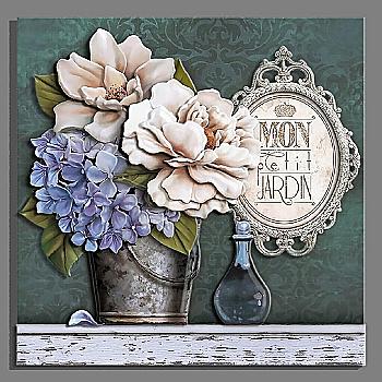 Объемная картина из бумаги 413 «Ажур - 1» 20*20 см, РТ150333, ТМ «Tela Artis»