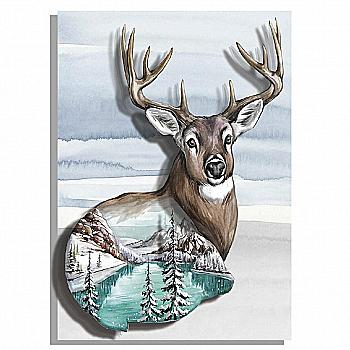 Объемная картина из бумаги 447 «Дикая природа. Олень» 20*28 см, РТ150367, ТМ «Tela Artis»