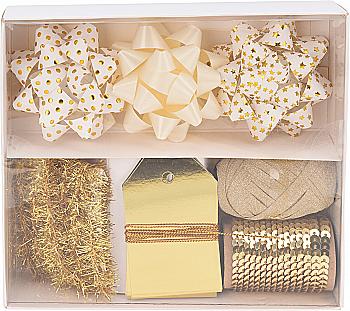 Набір декоративний  для пакування подарунків, 10 пр, кольори в асортименті, ATC402950