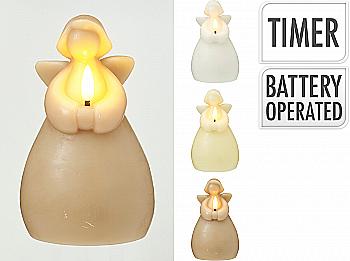 Свеча LED «Ангел», тепло-белый свет, 9,5*15 см, батарейки: 2*AA (не входят в комплект), MC5801280