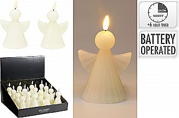 Свеча Ангел с LED подсветкой (батарейки: 3*LR44 в комплекте), AX5438910