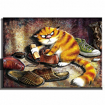 Объемная картина из бумаги 232 «Рыжий кот» 20*28 см, РТ150153, ТМ «Tela Artis»