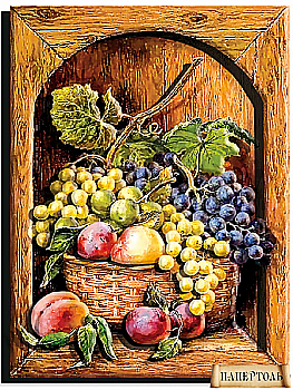 Объемная картина из бумаги 266 «Натюрморт с фруктами» 20*26 см, РТ150187, ТМ «Tela Artis»