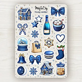 Стікер лист з наклейками MriyTaDiy, "Frosty Winter"