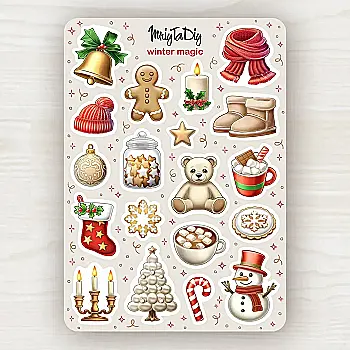 Стікер лист з наклейками MriyTaDiy, "Winter Magic"