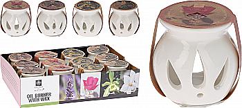 Аромалампа керамічна, аромат: ваніль, 11*8*12 см, 175000280