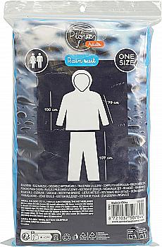 Дождевик полиэтиленовый, брюки + куртка с капюшоном, RW1900210