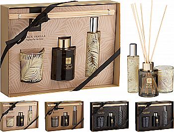 Подарунковий набір ароматів: дифузор 60 мл, ароматична свічка у склі, спрей для приміщення 100 мл, аромат в асортименті, CC5903092