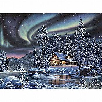 Объемная картина из бумаги 178 «Северное сияние» 20*27 см, РТ150099, ТМ «Tela Artis»