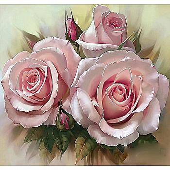 Объемная картина из бумаги 201 «Королева цветов» 20*20 см, РТ150122, ТМ «Tela Artis»