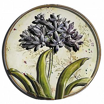 Объемная картина из бумаги 220 «Агапантус» 12,5*12,5 см, РТ150141, ТМ «Tela Artis»