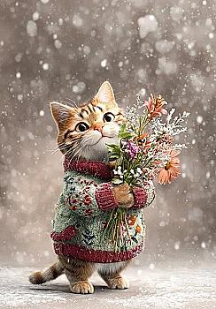 Открытка MriyTaDiy, 70, "Снежная нежность"