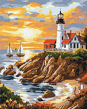 Картина по номерам «Спокойствие у маяка», BS54244