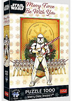 Пазл - "1000 Преміум Плюс" - XMAS: Хай прибуде з тобою сила веселощів, Lucasfilm Star Wars, 12087, Trefl