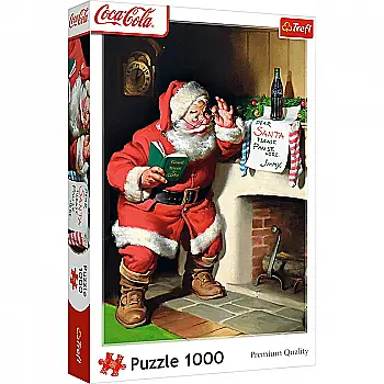 Пазл - "1000" - XMAS Coca-Cola: Санта у камина, 10922, Trefl