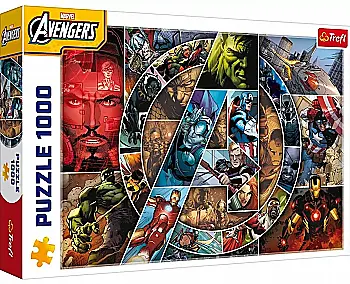 Пазлы "1000" - Marvel Heroes Мстители, Trefl, 09344