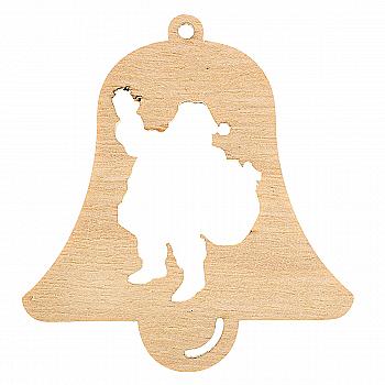 Заготівка дерев`яна Дзвіночок Санта, 700838