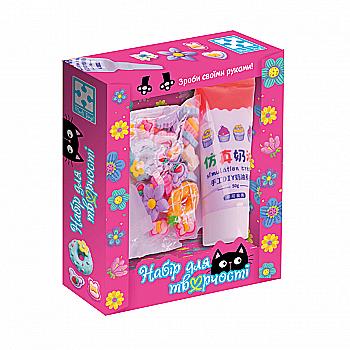 Набір для творчості "Клей з кабашонами. Сердечка мікс",  VT4600-04