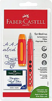 Ручка пір`яна для правши + 6 патронів, 149802 Faber-Castell